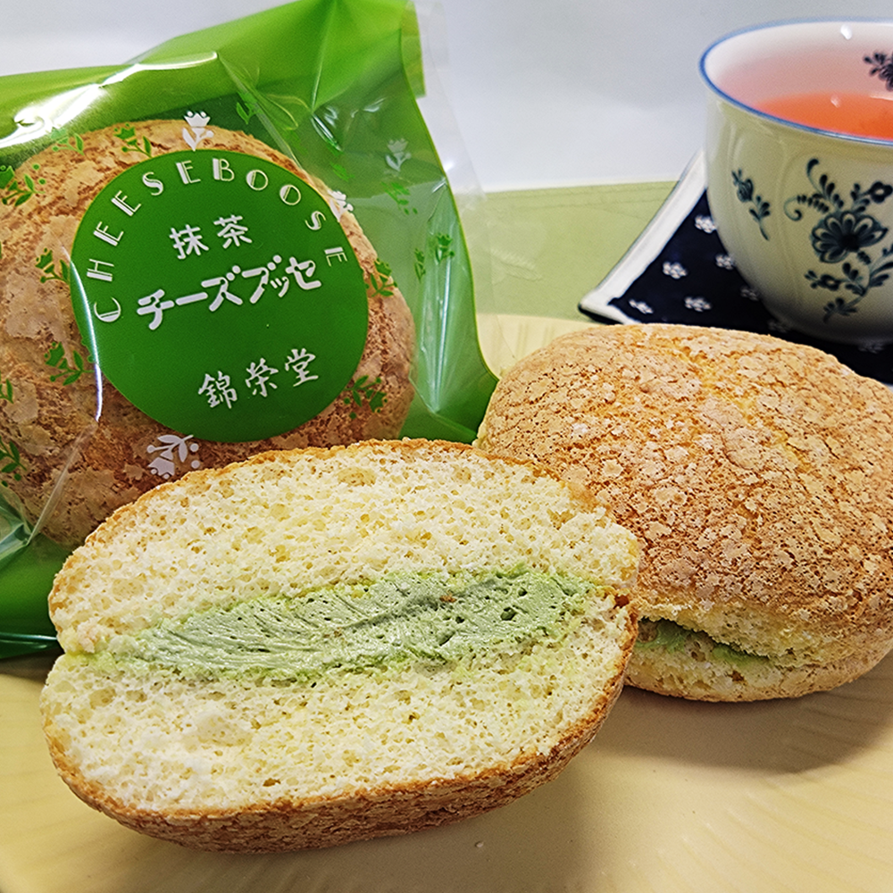 抹茶チーズブッセ